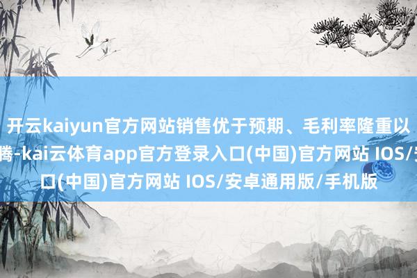开云kaiyun官方网站销售优于预期、毛利率隆重以及围绕AI的阛阓飞腾-kai云体育app官方登录入口(中国)官方网站 IOS/安卓通用版/手机版